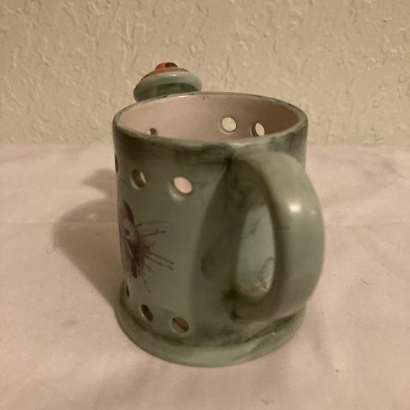 Vintage Hallmark Marjolein Bastin ladybug watering can tealite candle holder. - Picture 4 of 6